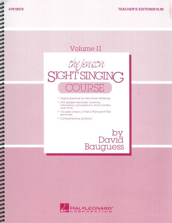 The Jenson Sight Singing Course: Teacher's Book (Vol. II)