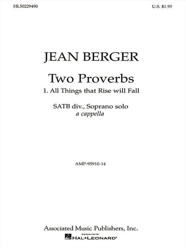 All Things That Rise Will Fall From '2 Proverbs'