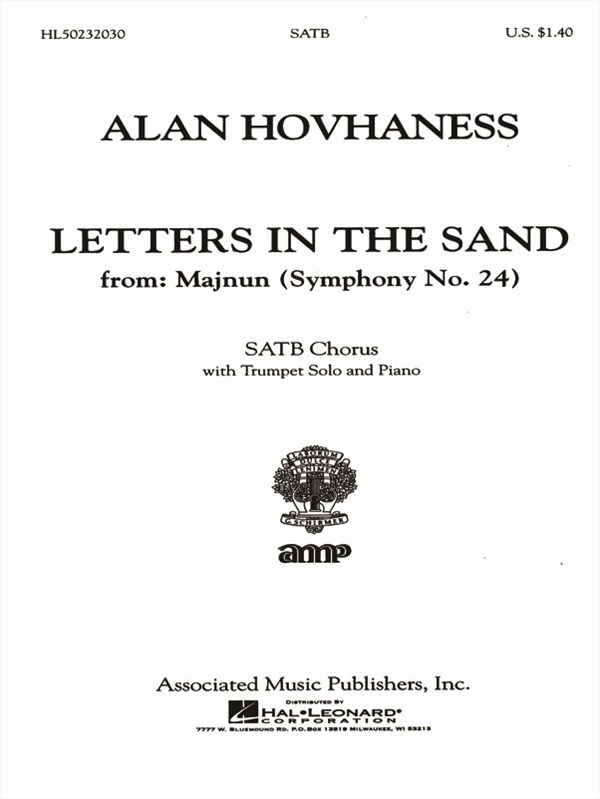 Letters In The Sand From Majnun Symph 24 With Trumpet Solo And Piano