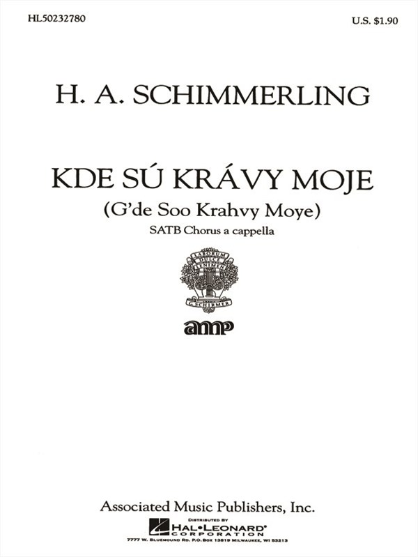 Kde Su Kravy Moje A Cappella