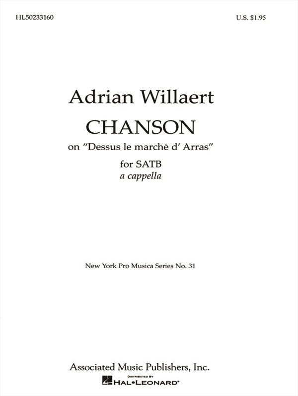 Chanson Dessus Le Marche D' Arras A Cappella
