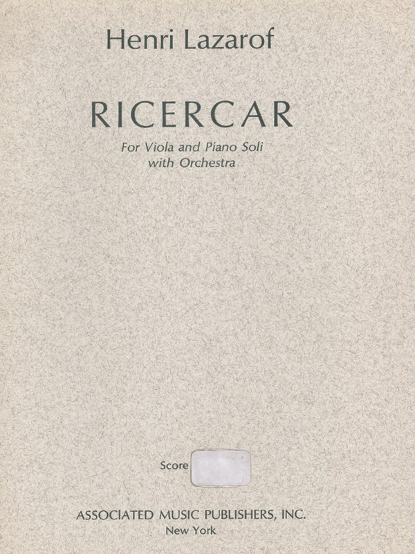 Ricercare (1968)