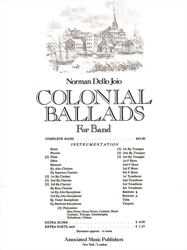 Colonial Ballads Bd Full Sc