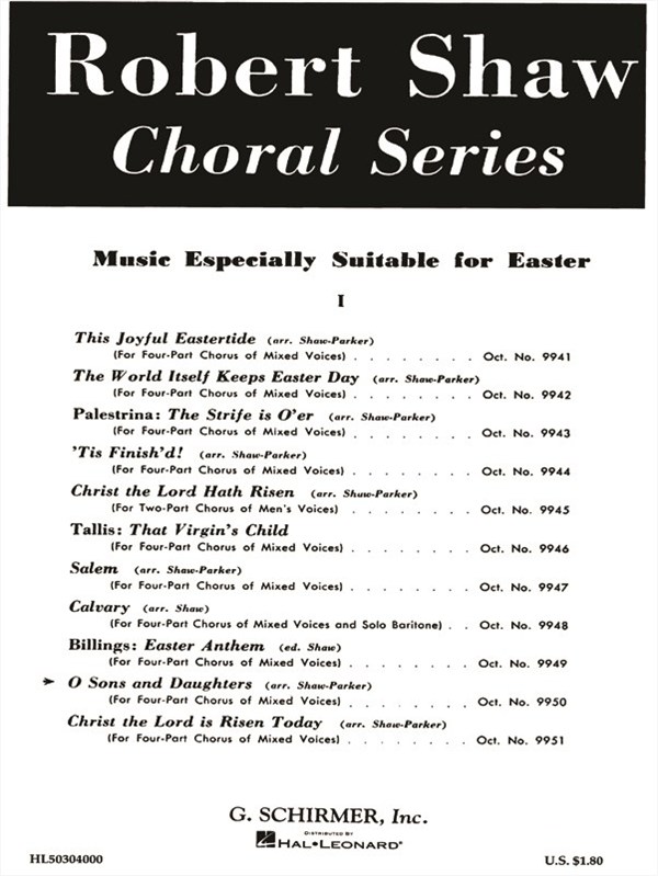 O Sons And Daughters Unac 15th Century Melody
