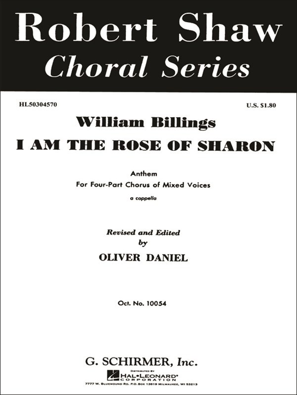 I Am The Rose Of Sharon A Cappella