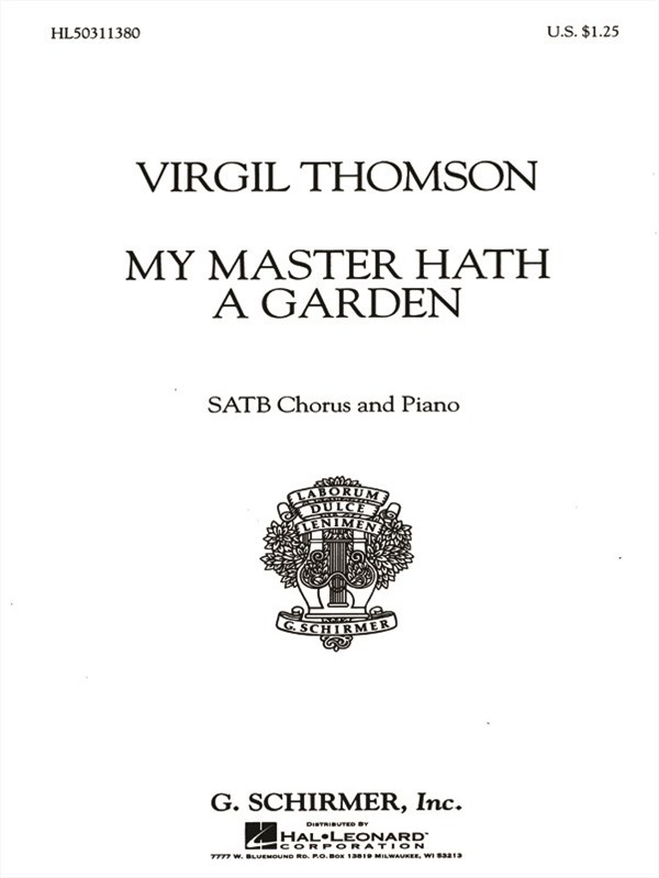 My Master Hath A Garden W/Piano