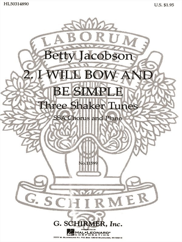 I Will Bow And Be Simple Treble With Piano