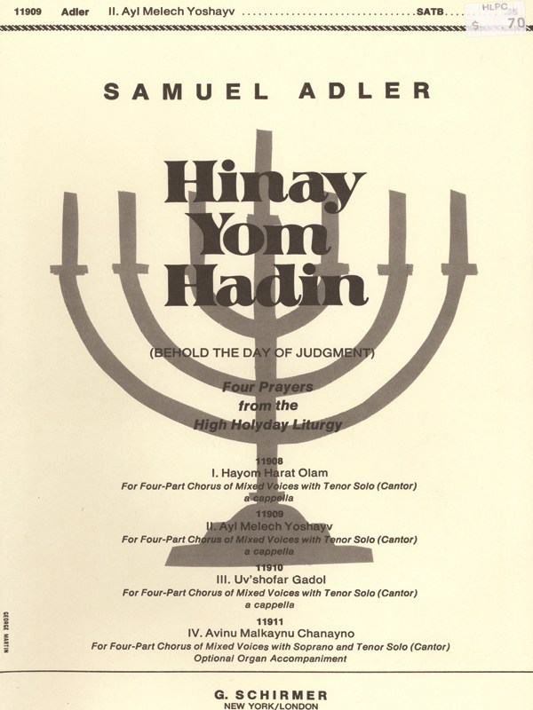 Ayl Melech Yoshayv SATB/Tenorsolo Unac