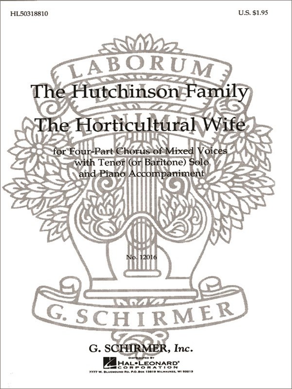 Horticultural Wife (Ed. Smith With Tenor Or Baritone Solo