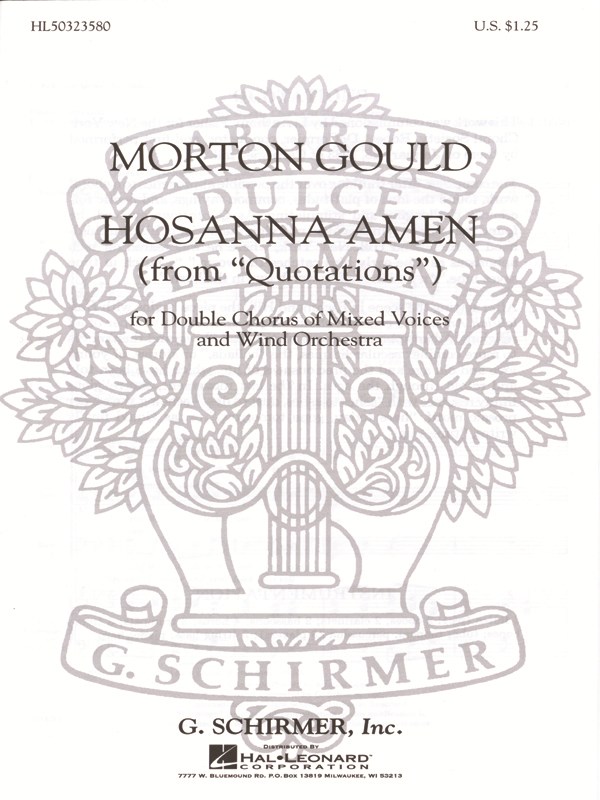 Hosanna Amen From Quotations With Orchestra
