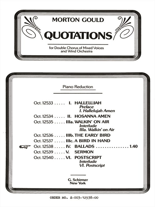 Ballads From Quotations With Orchestra