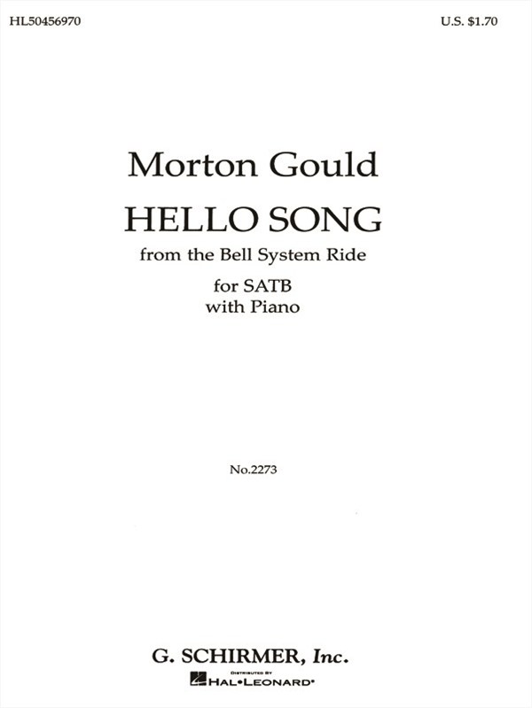 Hello Song Pno From The Bell System Ride