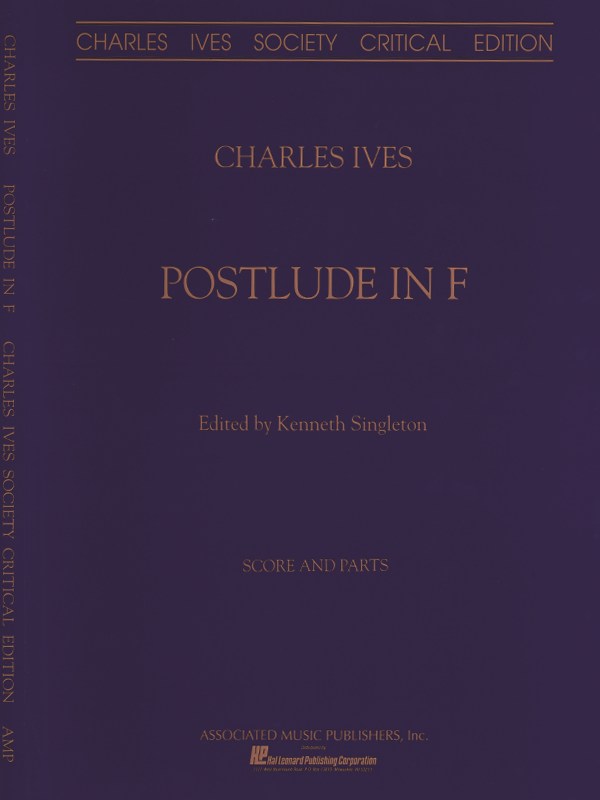 Postlude In F Orchestra Sc&Ptcritical Edition