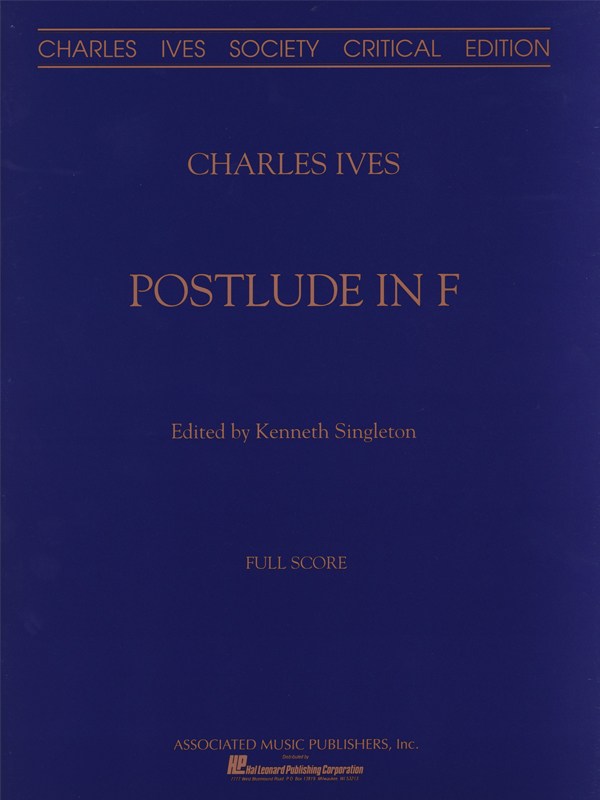 Postlude In F Orch Score Critical Edition