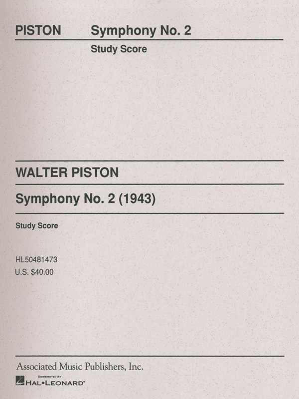 Symphony No2 Study Score