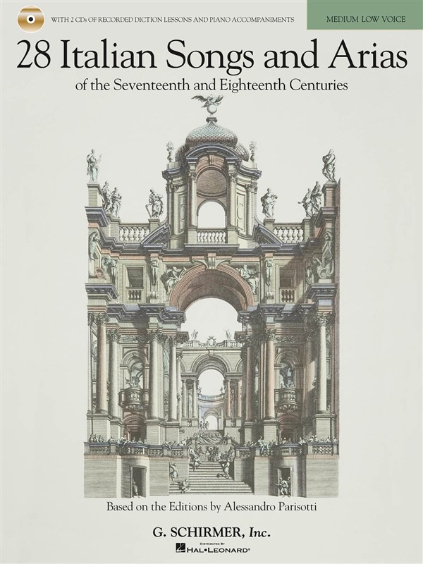 28 Italian Songs And Arias Of The 17th And 18th Centuries - Medium Low Voice (Book/2 CDs)