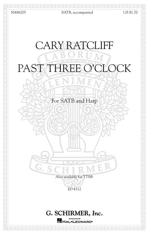 Arr. Cary Ratcliff: Past Three O'Clock