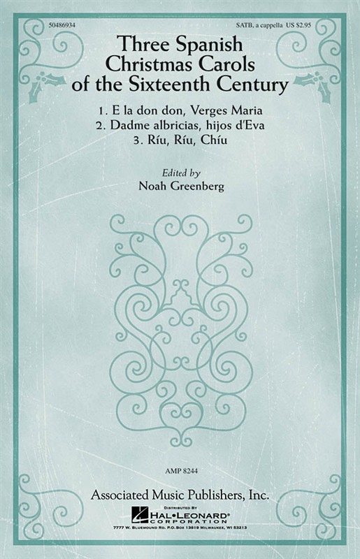 Three Spanish Christmas Carols Of The Sixteenth Century