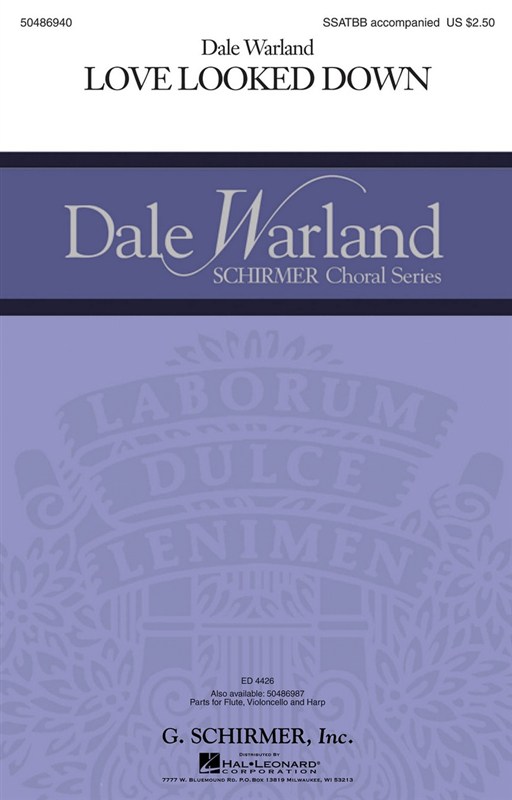 Dale Warland: Love Looked Down (Vocal Score)