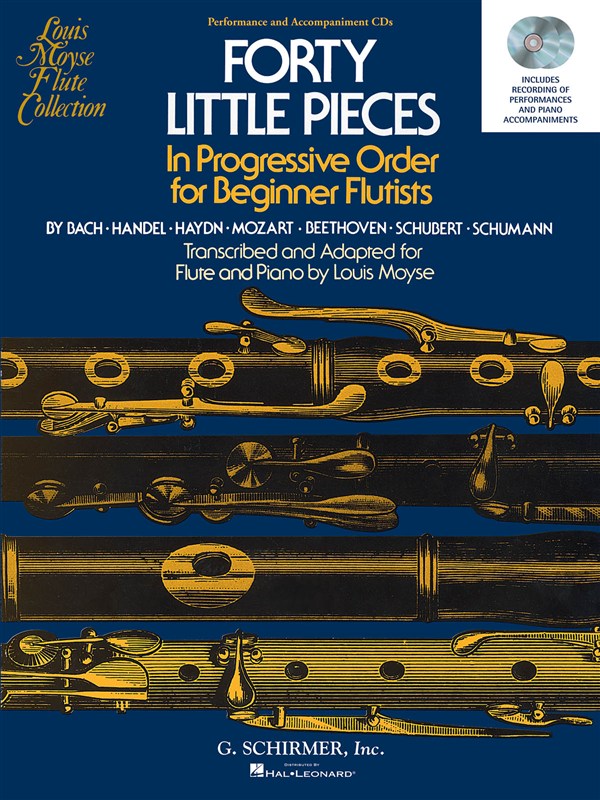 Forty Little Pieces In Progressive Order for Beginnner Flutists - Performance and Accompaniment CDs