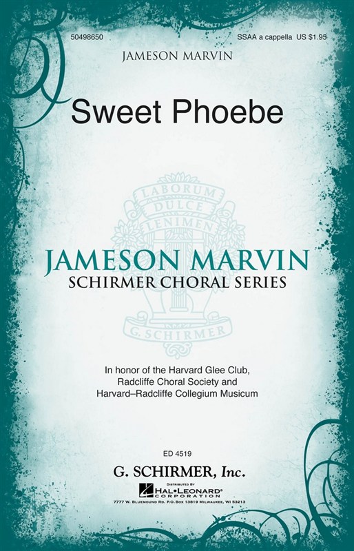 Arr. Jameson Marvin: Sweet Phoebe