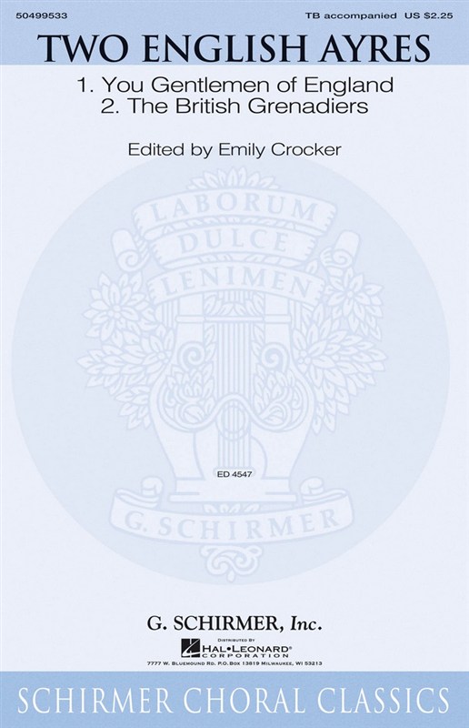 Arr. Emily Crocker: Two English Ayres (TB)