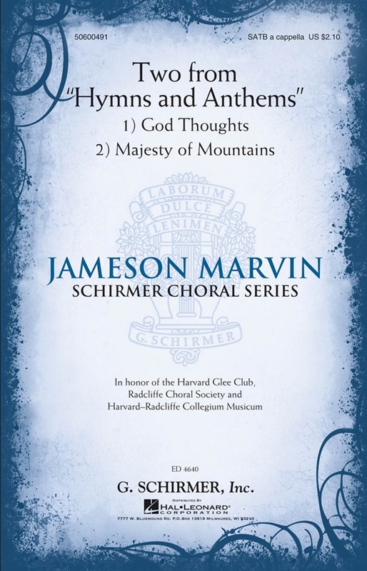 Jameson Marvin: Two From “Hymns And Anthems”