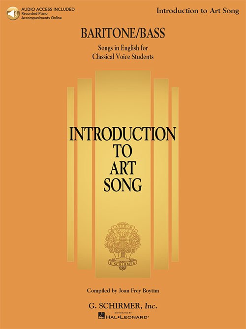 Introduction To Art Song For Baritone/Bass (Book/Online Audio)