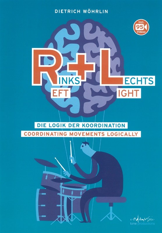 Dietrich Wöhrlin: Rinks + Lechts - Coordinating Drums (German/English) (Book/DVD)