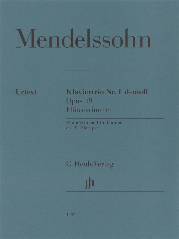 Felix Mendelssohn Bartholdy: Piano Trio Op. 49 (Additional Flute Part)