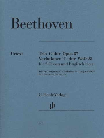 Ludwig Van Beethoven: Trio In C Op.87/Variations In C WoO 28 - Wind Parts (Urtext Edition)