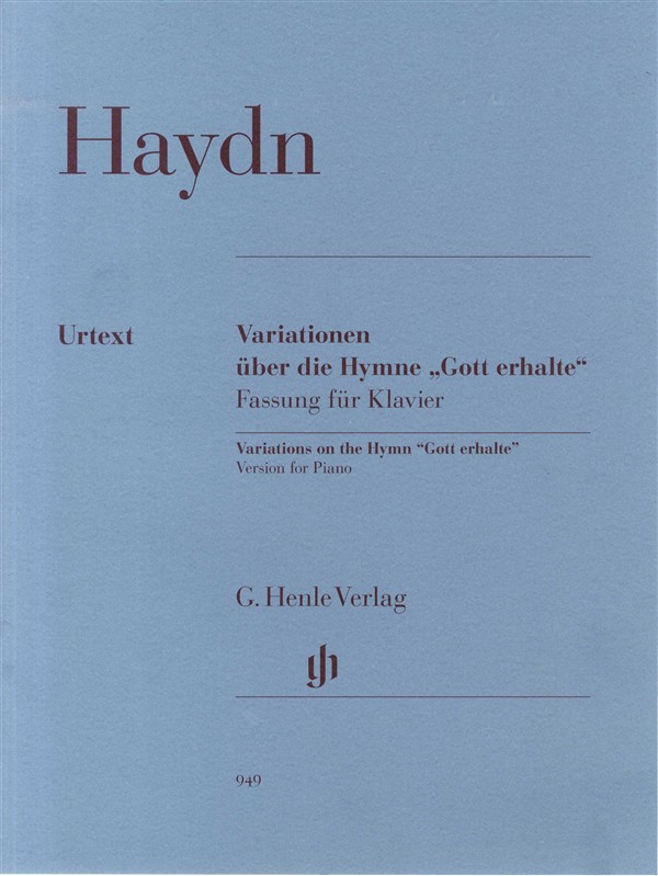 Joseph Haydn: Variations On The Hymn "Gott Erhalte" Version For Piano