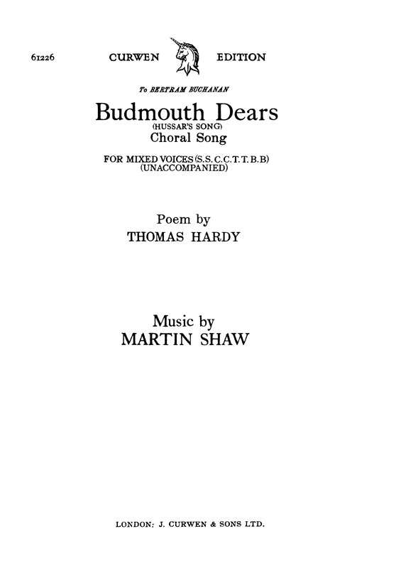 Shaw Budmouth Dears Ssaattbb