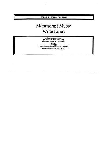 Manuscript Book Wide Lines A5 Bound