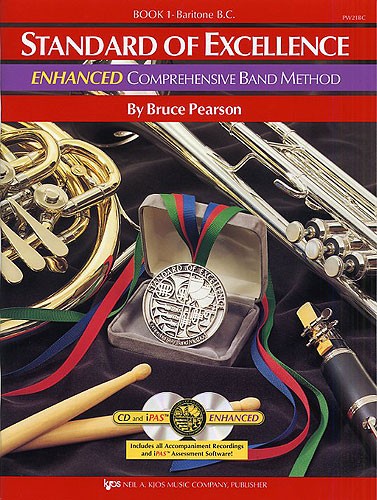 Standard Of Excellence: Enhanced Comprehensive Band Method Book 1 (Baritone Bass Clef)