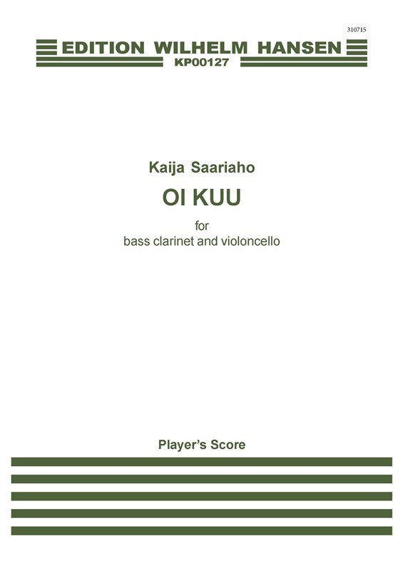 Kaija Saariaho: Oi Kuu (Bass Clarinet/Cello)