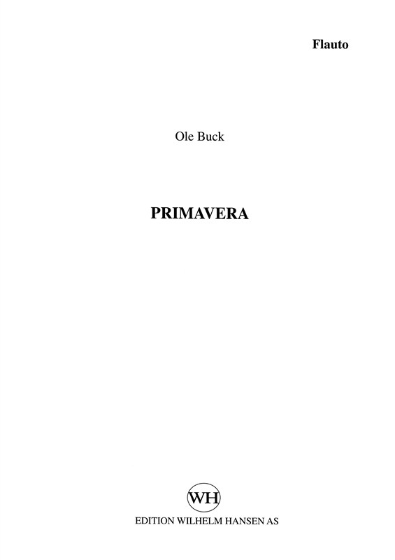 Ole Buck: Primavera (1984) Parts
