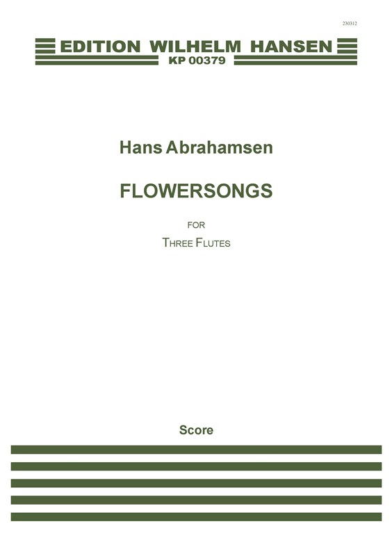 Flowersongs Partitur, Kopi