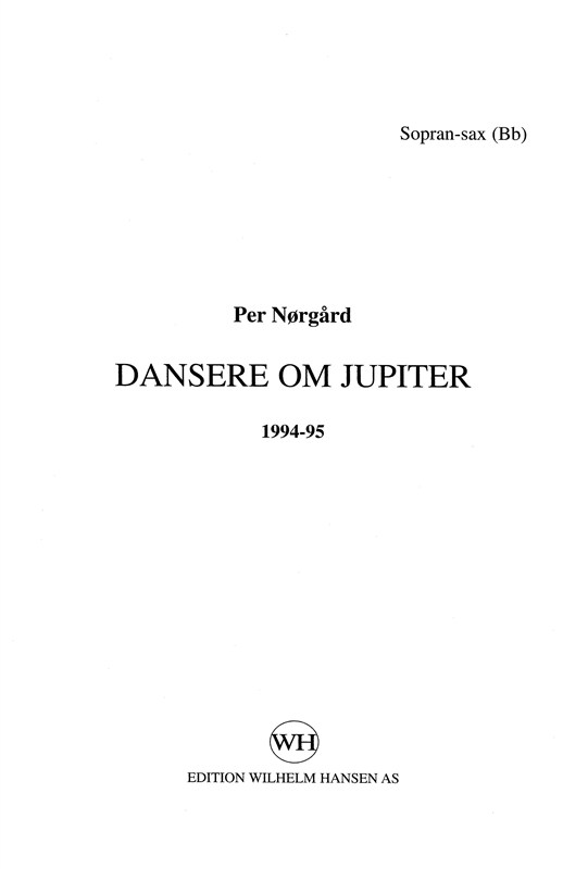 Per Norgard: Dansere Om Jupiter - Parts