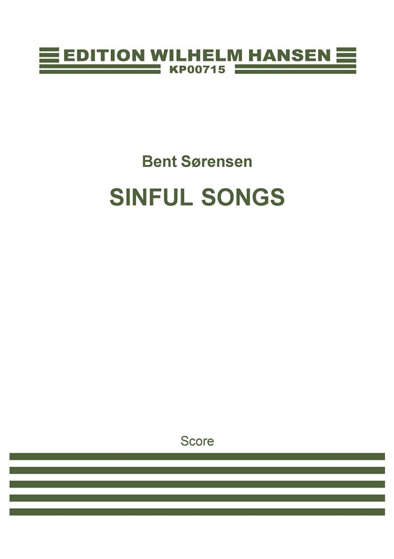 Sinful Songs - Partitur, Kopi