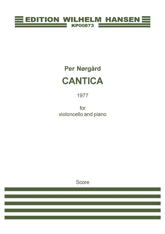 Per Nørgård: Cantica (Score and part)