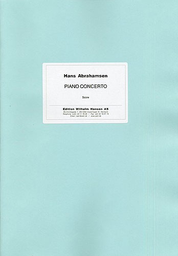 Hans Abrahamsen: Concerto For Piano And Orchestra (Score)