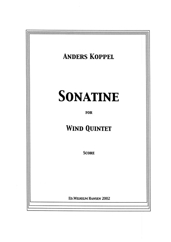 Sonatine - Partitur