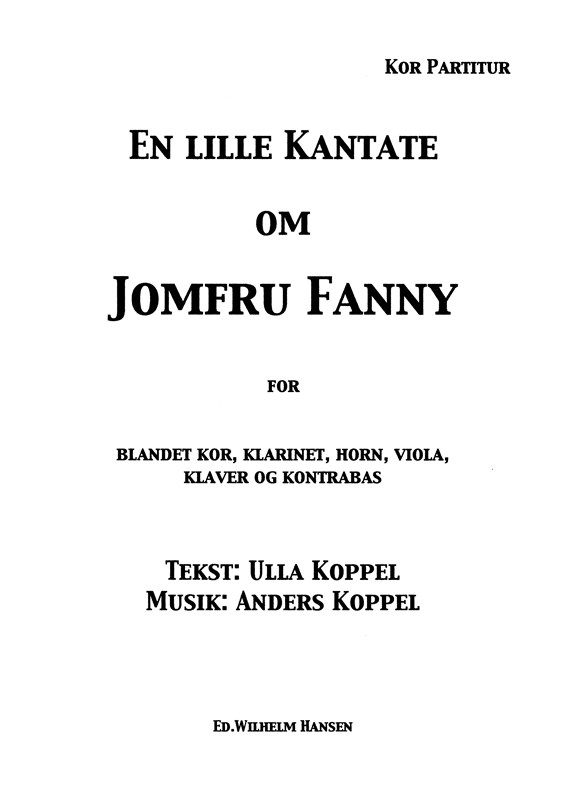 En Lille Kantate Om Jomfru F.