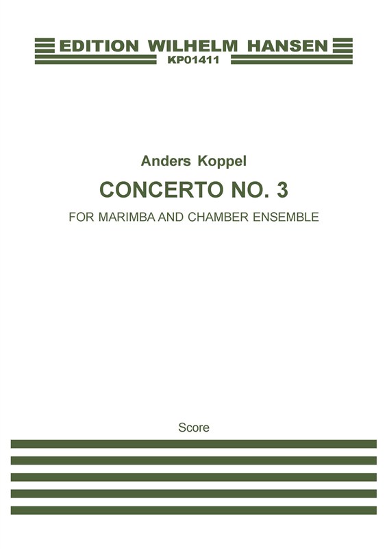 Koppel Concerto No.3 Marimba Sc Cham