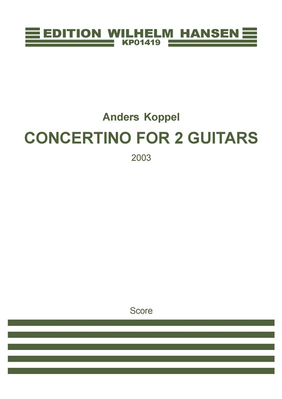 Koppel A Concerto For 2 Gtr Score