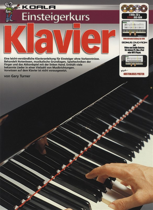 Einsteigerkurs Klavier Pf Bk/Cd/Dvd