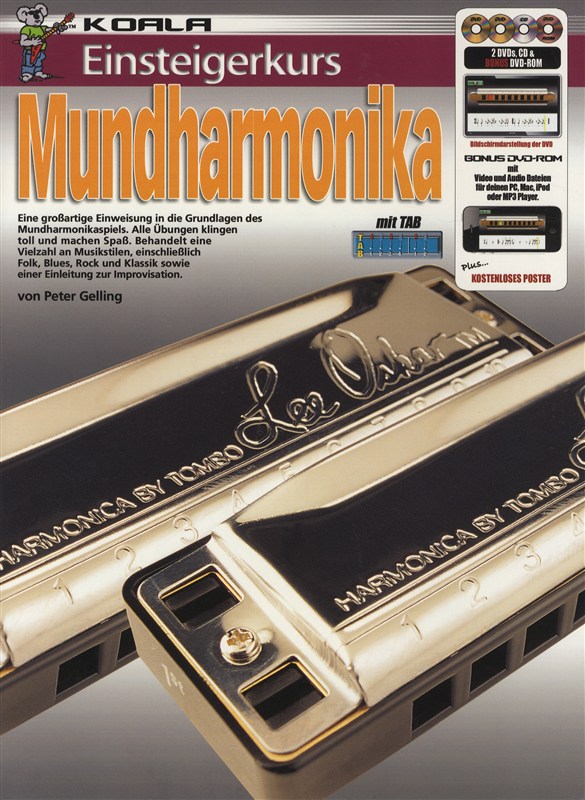 Einsteigerkurs Mundharmnka Bk/Cd/Dvd