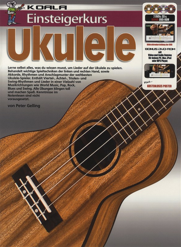 Einsteigerkurs Ukulele Uke Bk/Cd/Dvd