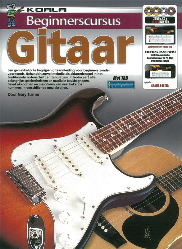 Beginnerscursus: Gitaar (Dutch) (Book/CD/2 DVDs/DVD-ROM)